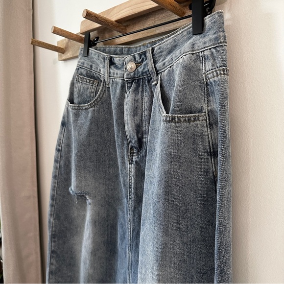 PRINCESS POLLY | Women’s Light Wash Denim Skirt size 6 - Picture 5 of 12